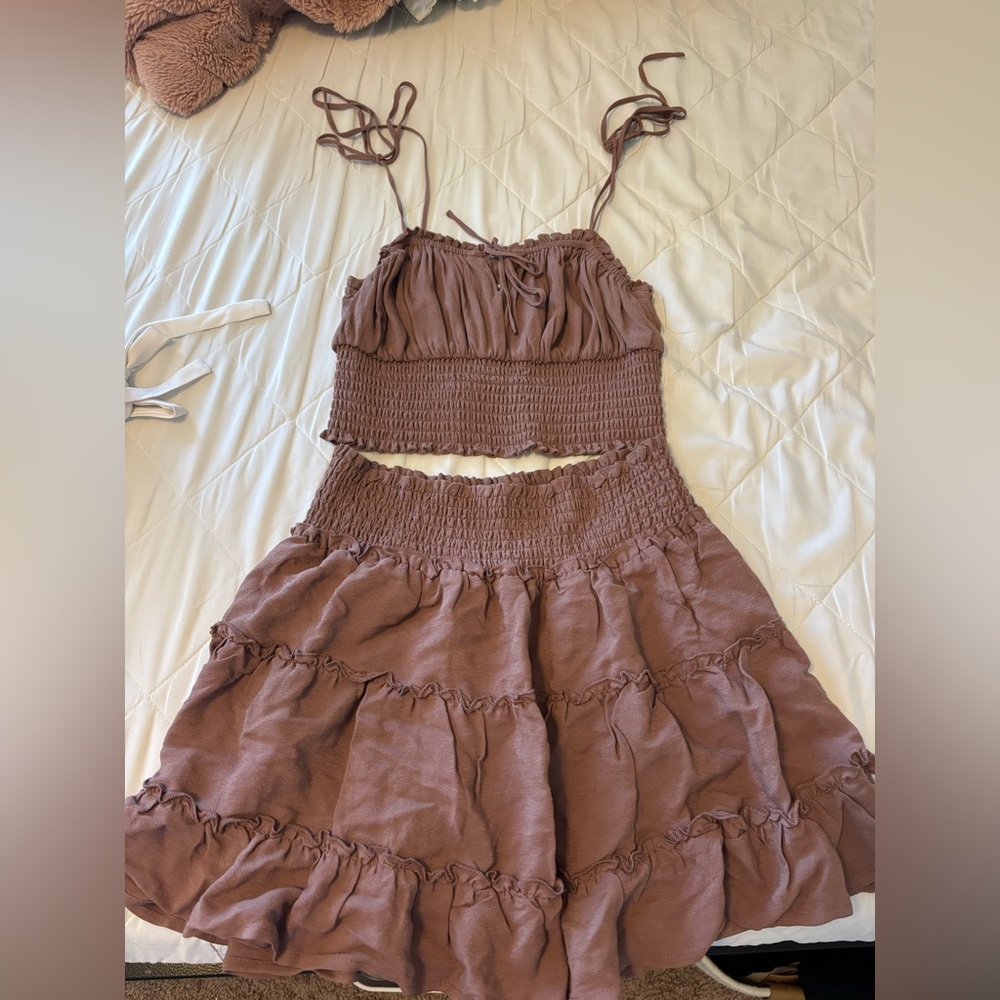 Garage skirt and top set
